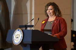 (Mark Schiefelbein | Associated Press) Rep. Celeste Maloy, R-Utah, speaks on Capitol Hill, Wednesday, Dec. 11, 2024, in Washington, D.C.